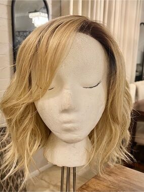 Like New! Belle Tress HF Wig Lace front Mono Top Rooted Blonde